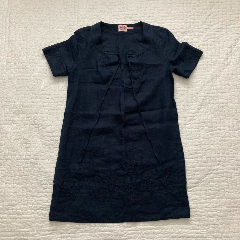 Juicy Couture linen dress, Women’s size 8, navy blue